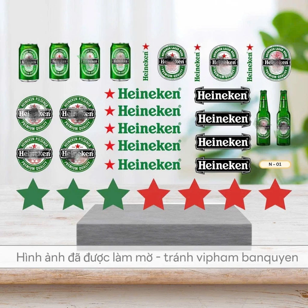 Sticker Đồ Uống, Nước Ngọt, Biaa Dán Trang Trí Móng Làm Nail