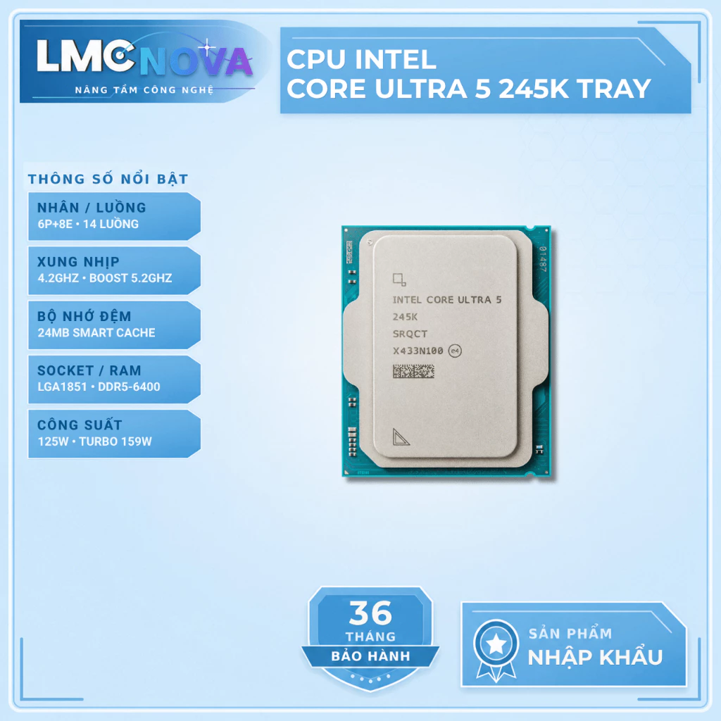 Ảnh sản phẩm: Core Ultra 5 245K