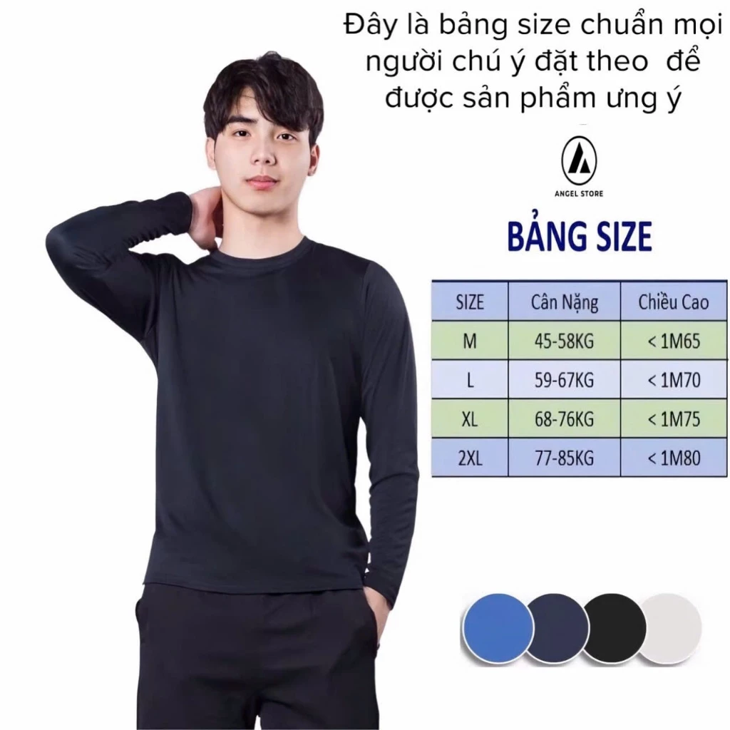 [COMBO 3-4 ÁO] Áo giữ nhiệt nam thể thao,áo thun nam tay dài  màu sắc trẻ trung năng động