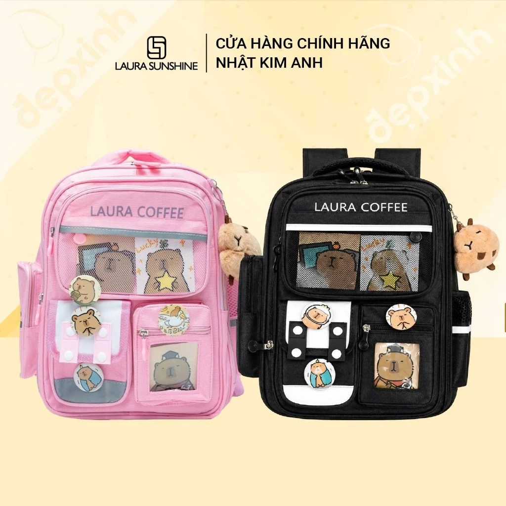 Balo Học Sinh Cao Cấp Laura Coffee