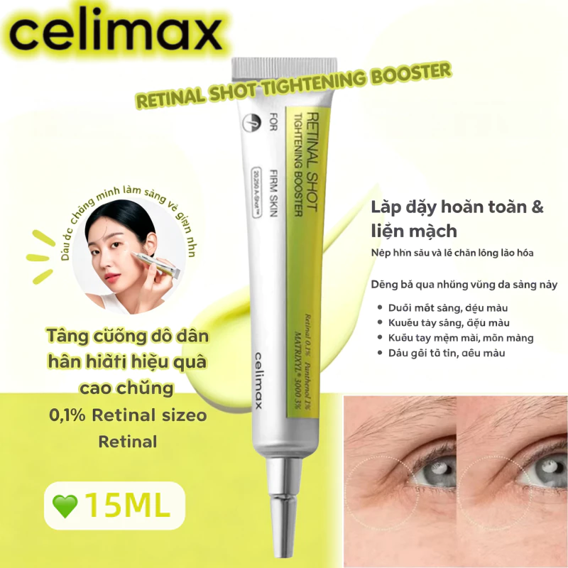 Celimax Kem TĂNG CƯỜNG SÁNG DA The VITA-A Retinal Shot Tightening Booster 15ml