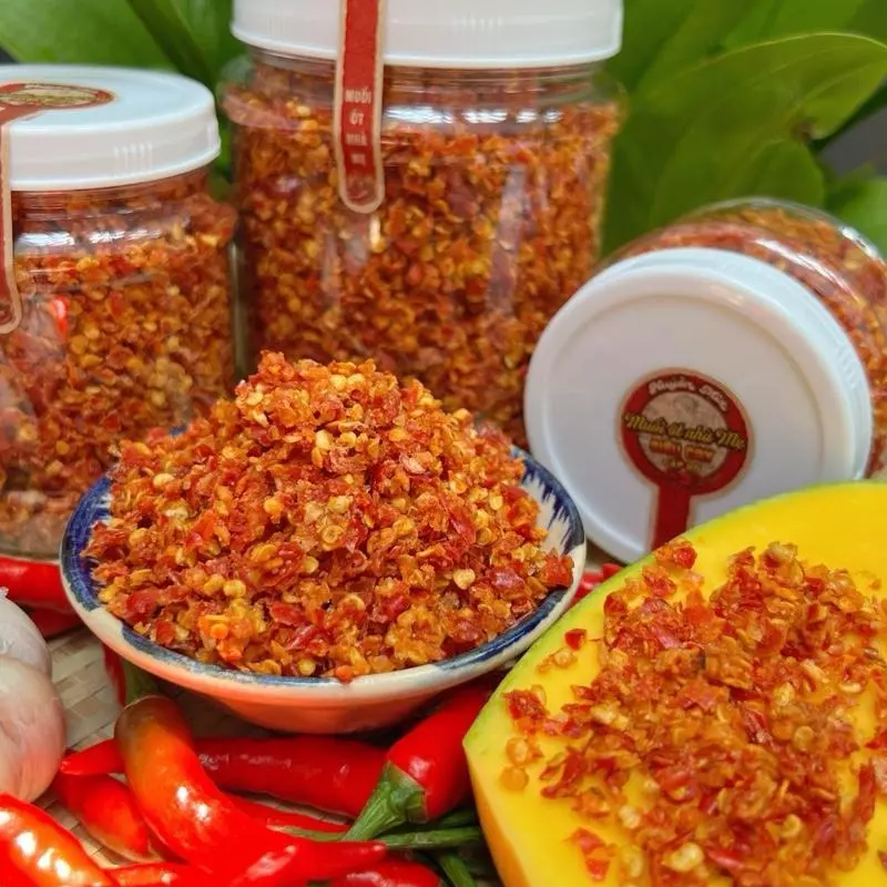 (M1) Muối Ớt Nhà Mẹ Siêu Cay Cấp Độ ( Chay ) - Đặc Sản Tây Ninh.