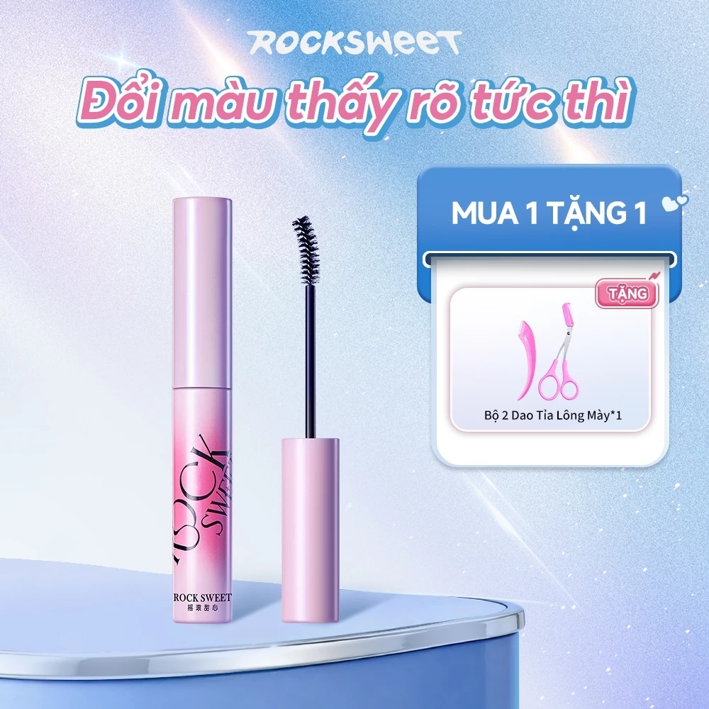 LIVE Rock Sweet RS Velvet Mist Tint Eyebrow Mascara — Long-lasting, Wild Brow Look, Durable Brows, Milk Coffee Shade,