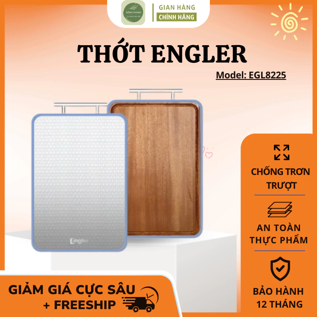 Thớt 2 mặt Engler EL8115, thớt đa năng chất liệu cao cấp chống nấm mốc chống trầy xước - Shop Đông Phong