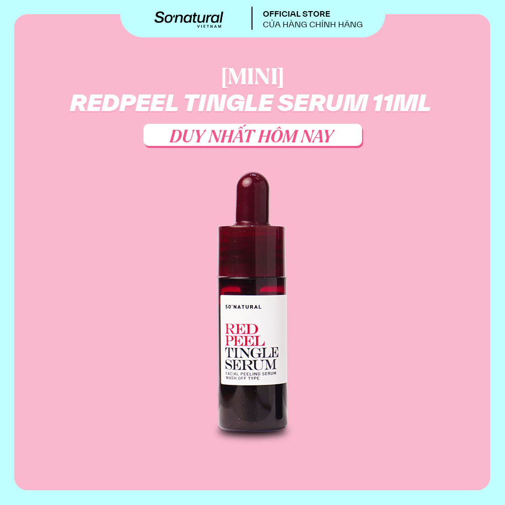 [11ML] Serum Tinh Chất Red Peel So Natural - Peel Da Lành Tính, Đào Th.ả.i Tế Bào Ch.ết & Làm Sáng, Không B.o.ng Tr.ó.c