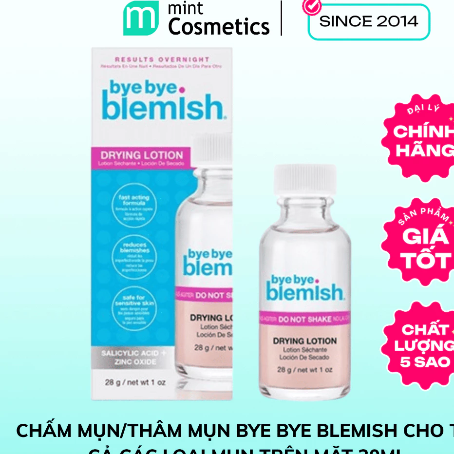 Chấm Mụn/Thâm Mụn Bye Bye Blemish cho tất cả các loại mụn trên mặt 30ml