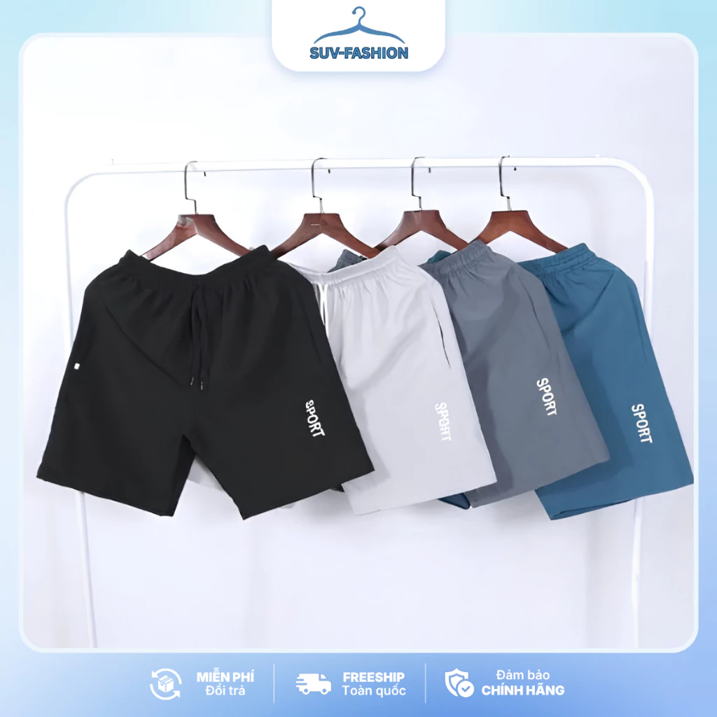 [40-85kg] Combo 3 Quần Short Nam, Quần Đùi Nam Chất Liệu Vải Gió Thoáng Mát, Không Nhăn Không Nhàu