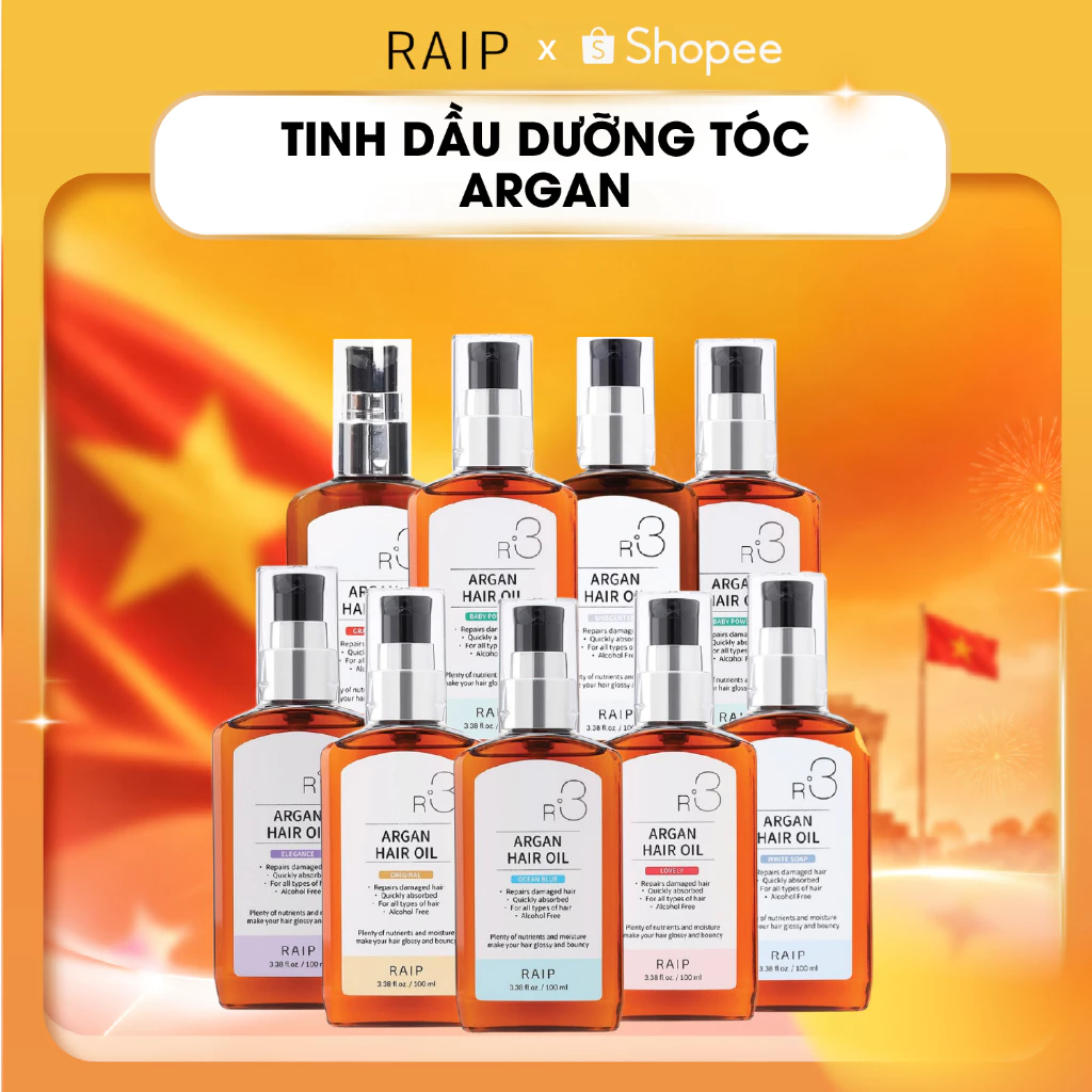 [Chính Hãng] Serum Dưỡng Tóc RAIP R3 Argan Oil Hàn Quốc 100ml – Đủ Mùi Hương Lựa Chọn