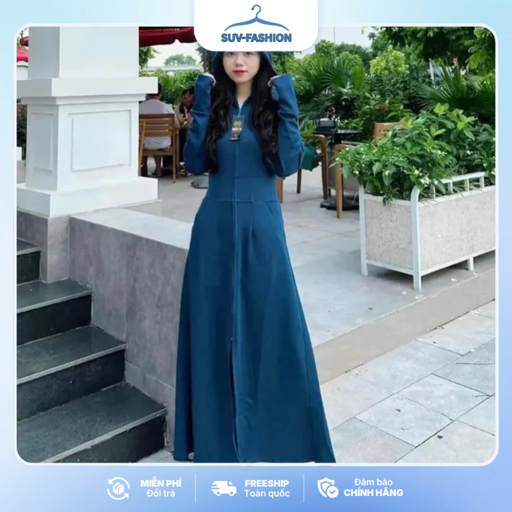 {40-65kg} Áo Nắng Dài Cotton Hàn