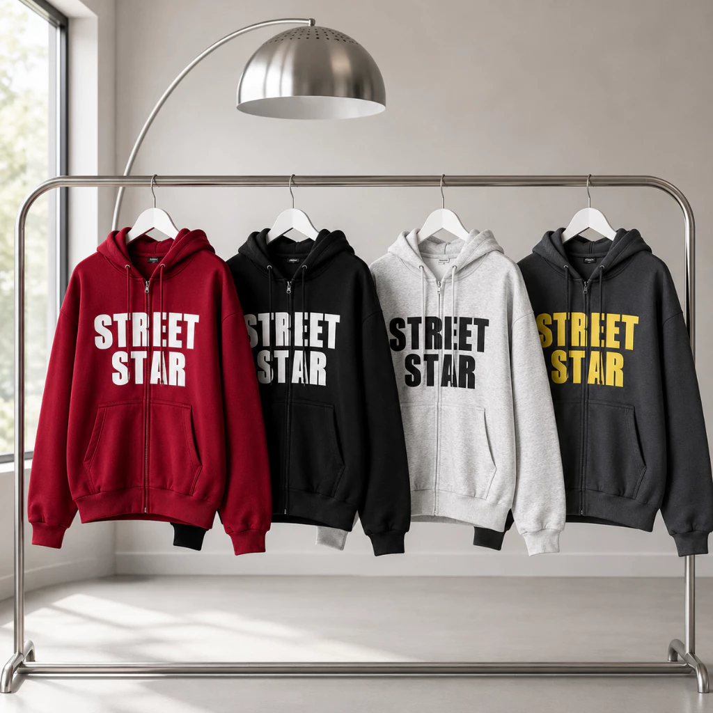 Áo Khoác Hoodie Zip Nam Nữ TOMANO Vải Nỉ Dày Tay Phồng Nón Rộng Form Unisex Chống Nắng - KNXK13