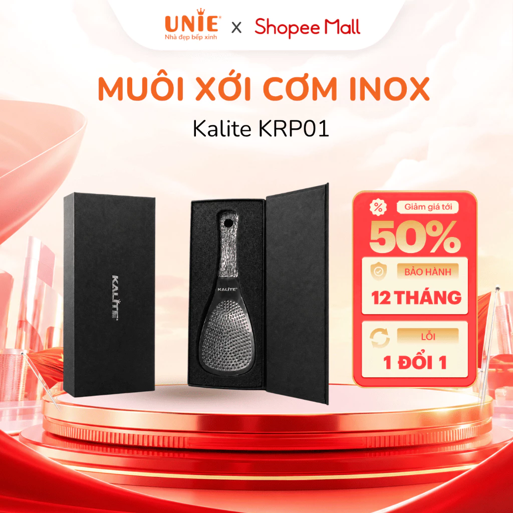 Muôi Xới Cơm Inox 316 KALITE KRP01 Chống Dính Cơm Hiệu Quả - Kháng Khuẩn An Toàn Sức Khỏe