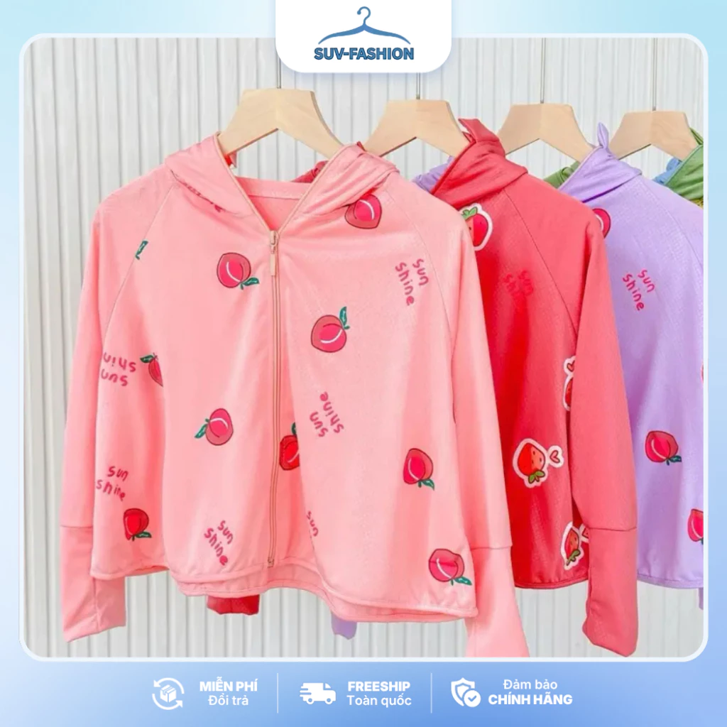 [9-22kg] Áo Chống Nắng Chất Liệu Thông Hơi Kim Cương Với Nhiều Hình Ngộ Nghĩnh Đáng Yêu Cho Bé