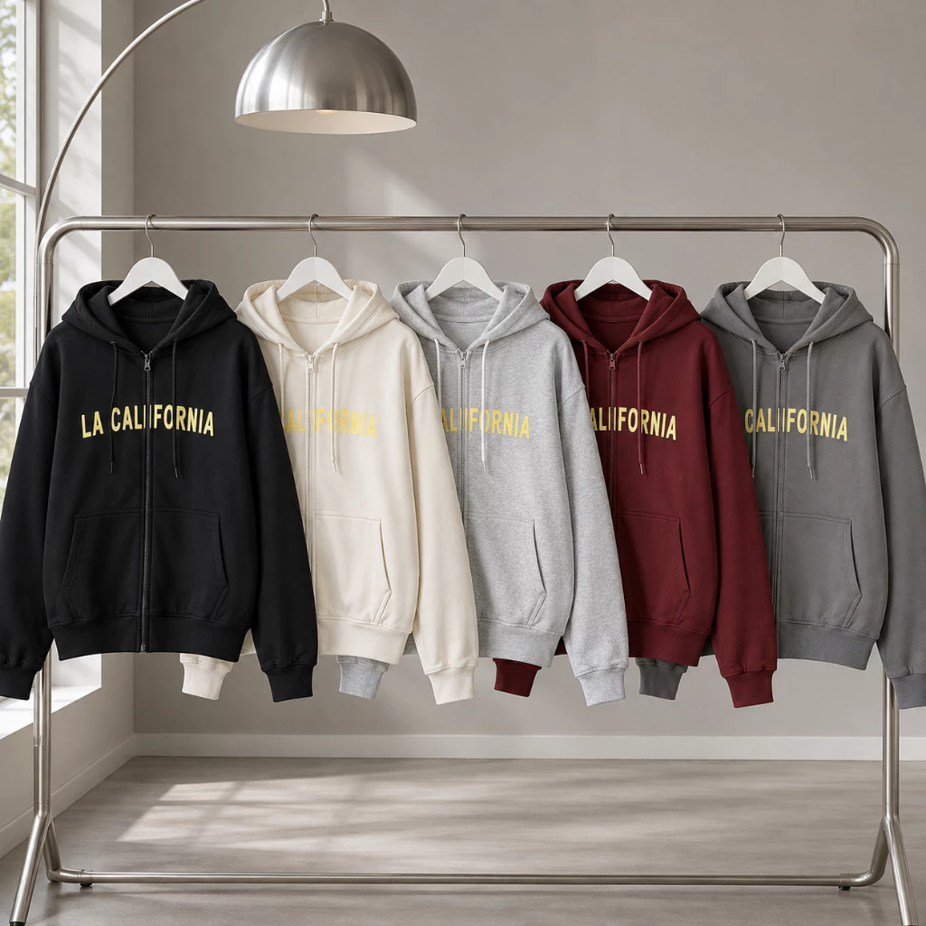 Áo Khoác Hoodie Zip Nam Nữ TOMANO Vải Nỉ Dày Tay Phồng Nón Rộng Form Unisex Chống Nắng - KNXK18