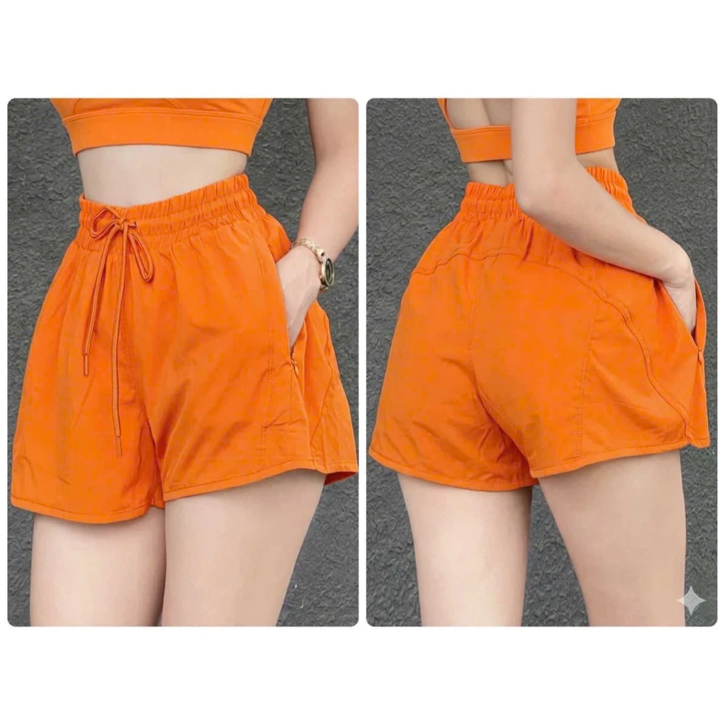 [Có Túi Kéo] Quần Đùi Boxer Thể Thao Nữ 2 Lớp Cực Xịn Xò
