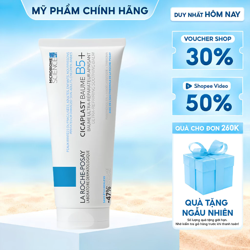 Kem Dưỡng Ẩm La Roche-Posay Cicaplast Baume B5+ Phục Hồi Làm Dịu Bảo Vệ Hàng Rào Da 40ml