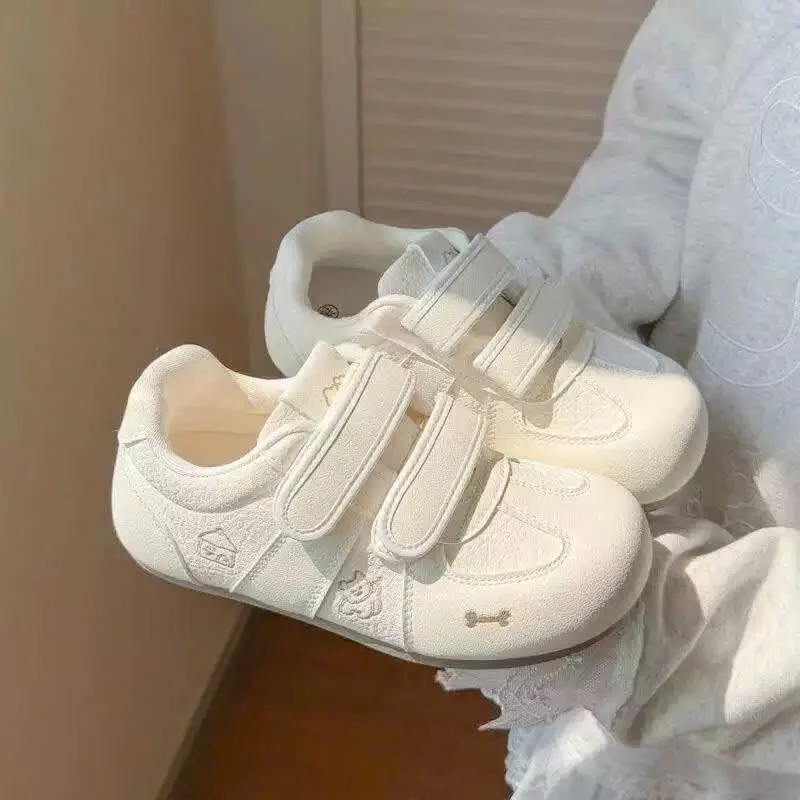 Giày Sneaker Nữ Phối Quai Dán Họa Tiết Caro Cute, Giày Thể Thao Nữ Đế Bệt Êm Chân, Phong Cách Hàn Quốc - Lù Store - Y-31
