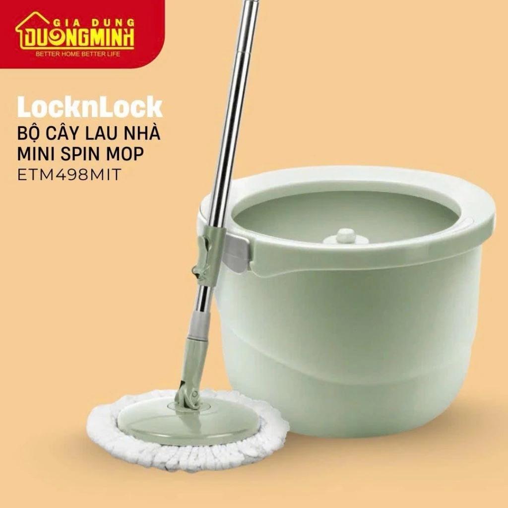 Bộ Lau Nhà LocknLock Mini Spin Mop - EMT498MIT - Gia Dụng Dương Minh