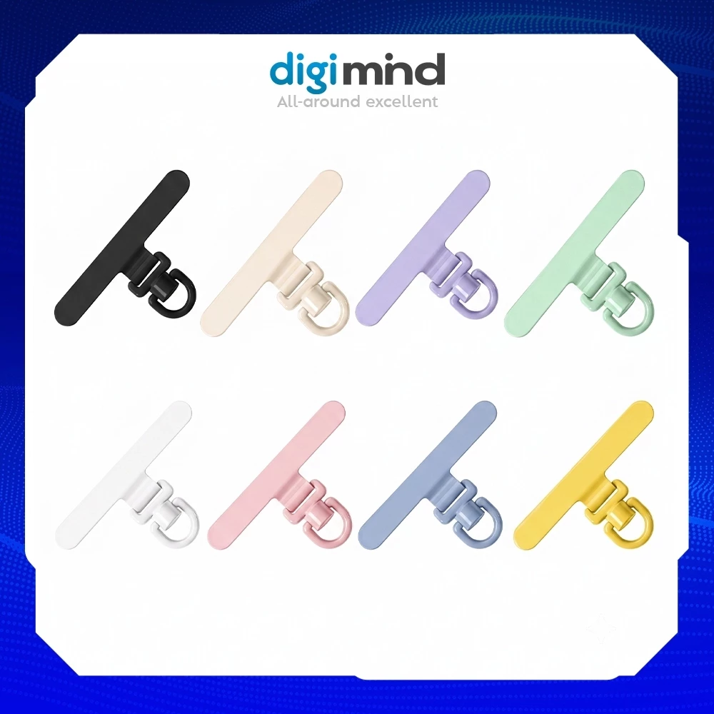 Miếng Tag Dây Đeo Điện Thoại Kim Loại 0.2mm Siêu Mỏng Xoay 360 Độ Gắn Sau Ôp Lưng Điện Thoại