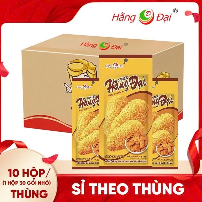 [SỈ NGUYÊN THÙNG] 300 Gói Snack Cánh Gà Hằng Đại Chính Hãng - Bimbim Ăn Vặt Tuổi Thơ 20g