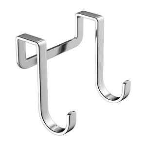 Móc Treo Cửa Inox 2 Móc Không Cần Khoan, Tiện Dụng Cho Nhà Tắm