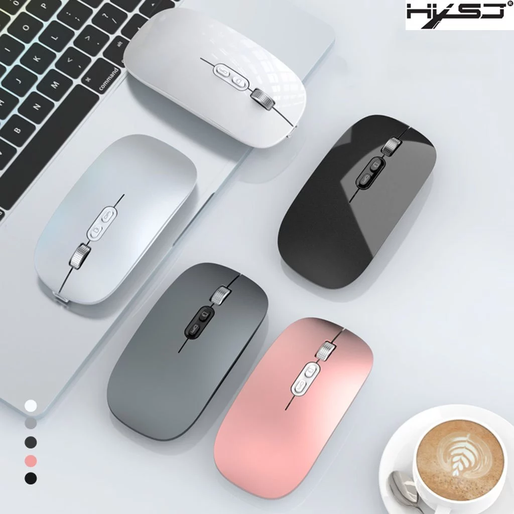 Chuột không dây Bluetooth tự sạc pin HXSJ M103, pin trâu, ko tiếng click cho laptop MCBook PC Tablet