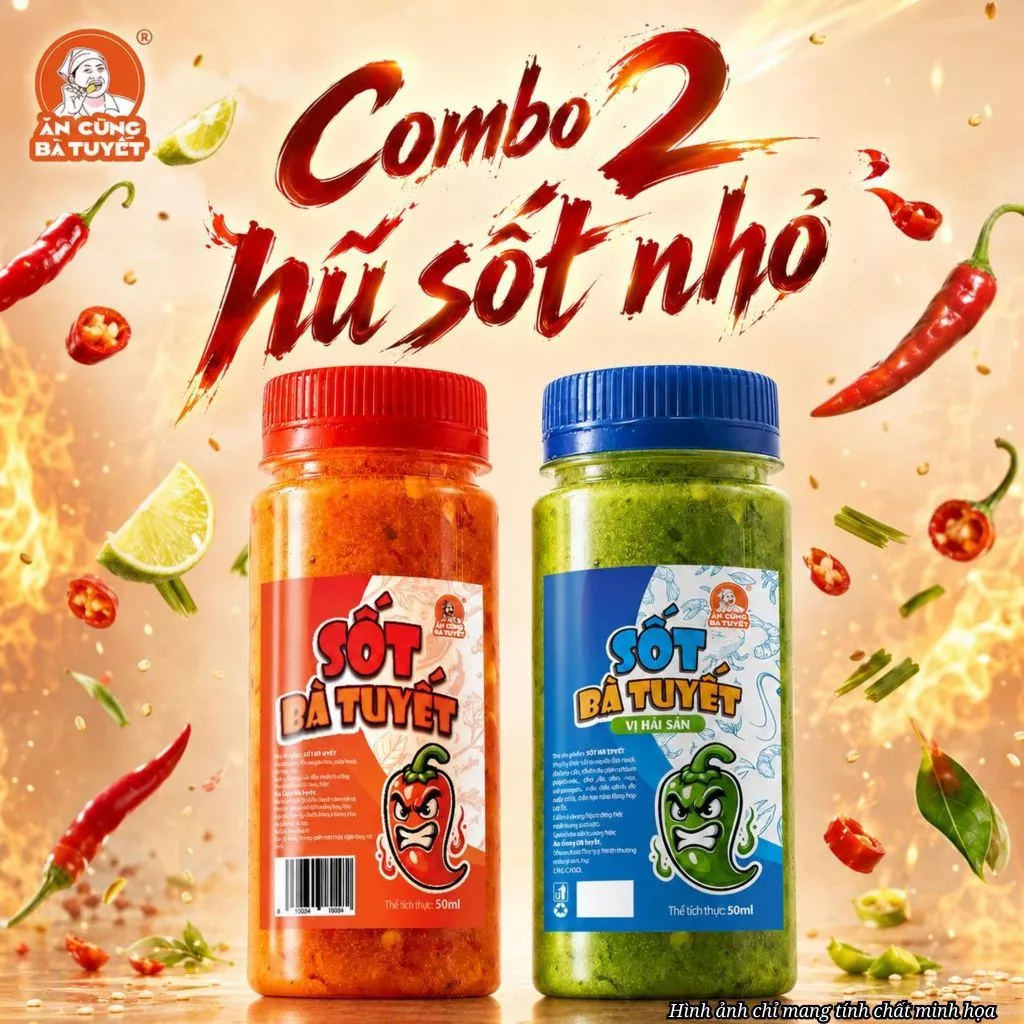 Combo 2 hũ sốt nhỏ Sốt Bà Tuyết - ĂN CÙNG BÀ TUYẾT M77