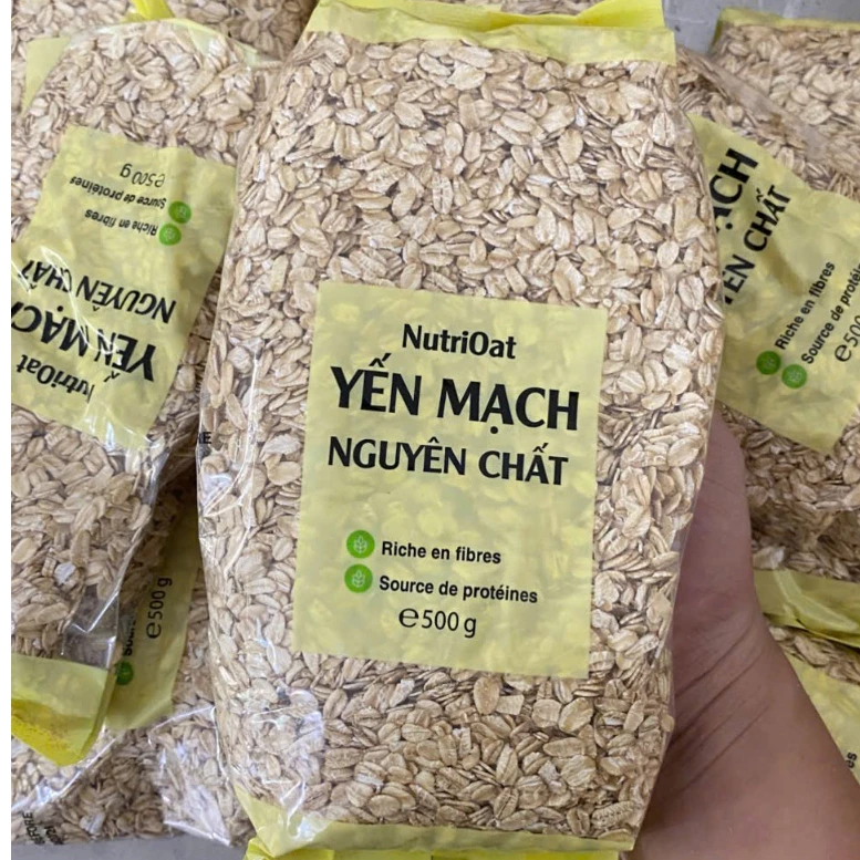 [1KG] Yến Mạch Nguyên Chất Cán Dẹt - Ăn Lành Mạnh