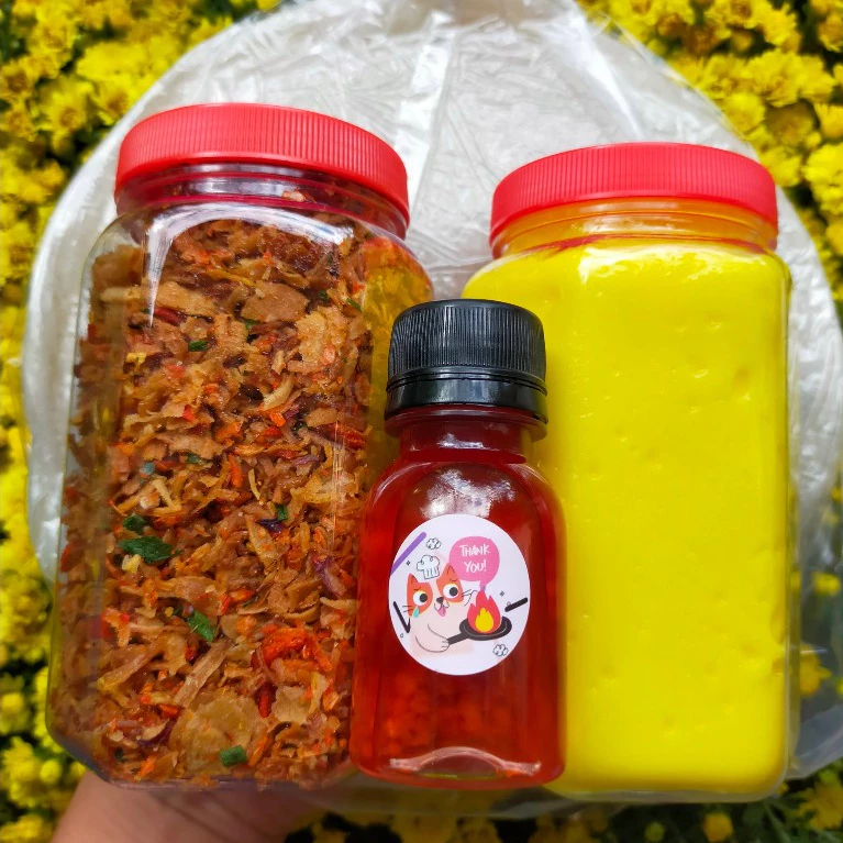 Combo bánh tráng muối tép hành + HỦ BƠ LỚN (Có nước chấm)