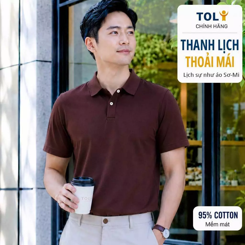 Áo polo nam TOLI 12 màu trơn, cổ bẻ thanh lịch, Form đứng dáng, vải cotton 4 chiều cao cấp - PLM40