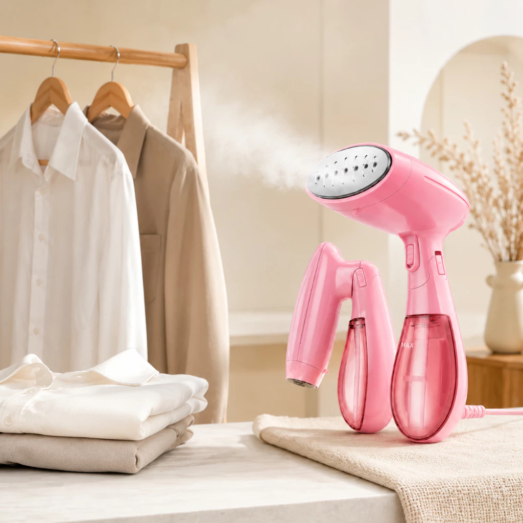 Bàn Là Hơi Nước Cầm Tay 1550W An Toàn Cho Mọi Chất Liệu Vải, Là Phẳng Siêu Nhanh Với Mọi Quần Áo