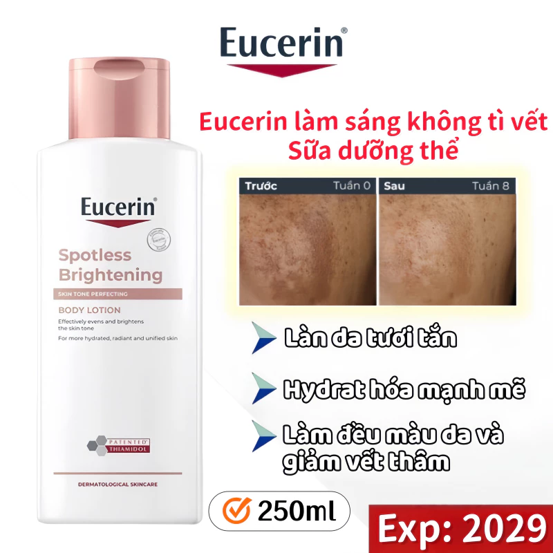 Sữa dưỡng thể Eucerin Spotless Brightening 250ml dưỡng sáng da - 250ml