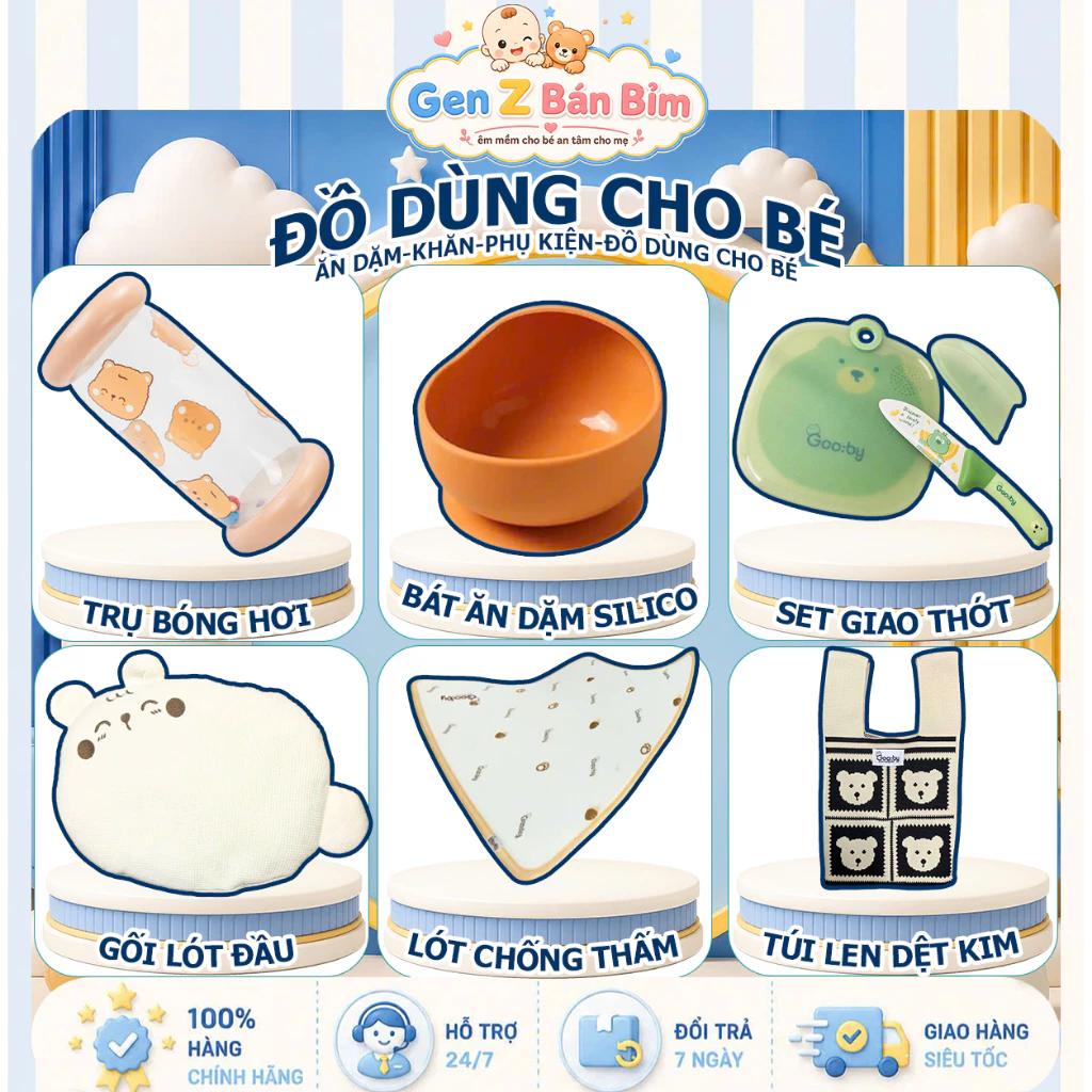 [Nhiều lựa chọn] Đồ Dùng Cho Bé Ăn Dặm, Khăn, Phụ Kiện Cho Bé