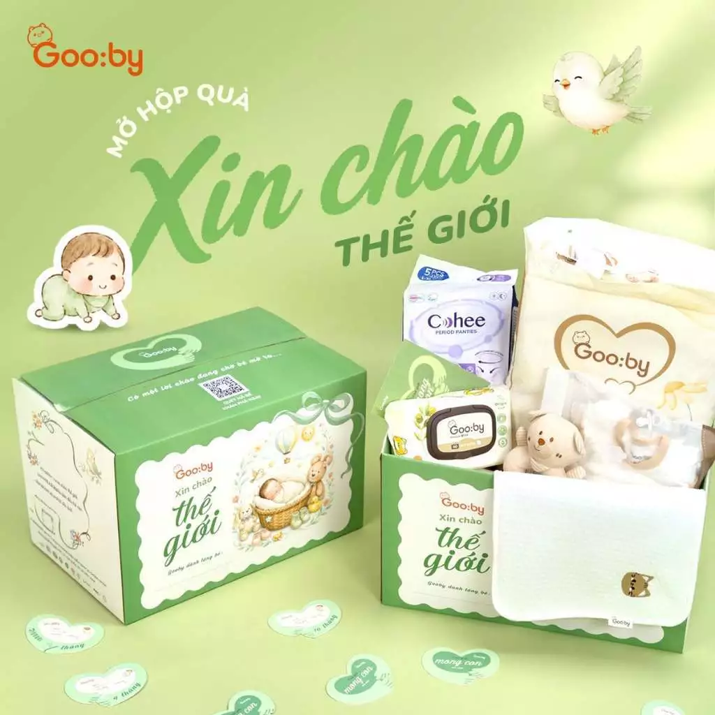 [COMBO ĐI SINH] 2 Bịch Bỉm NB66 + Đồ Dùng Mẹ & Bé – Set Quà Cho Bé