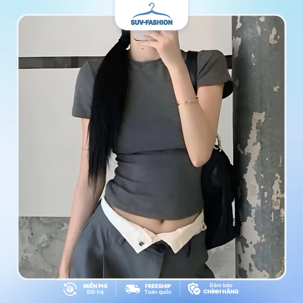 [Zip loại 1] Áo Thun Babytee fom body basic cá tính dành cho Nữ, Đẹp Dáng Tôn Da Nhiều Màu Hot 2026