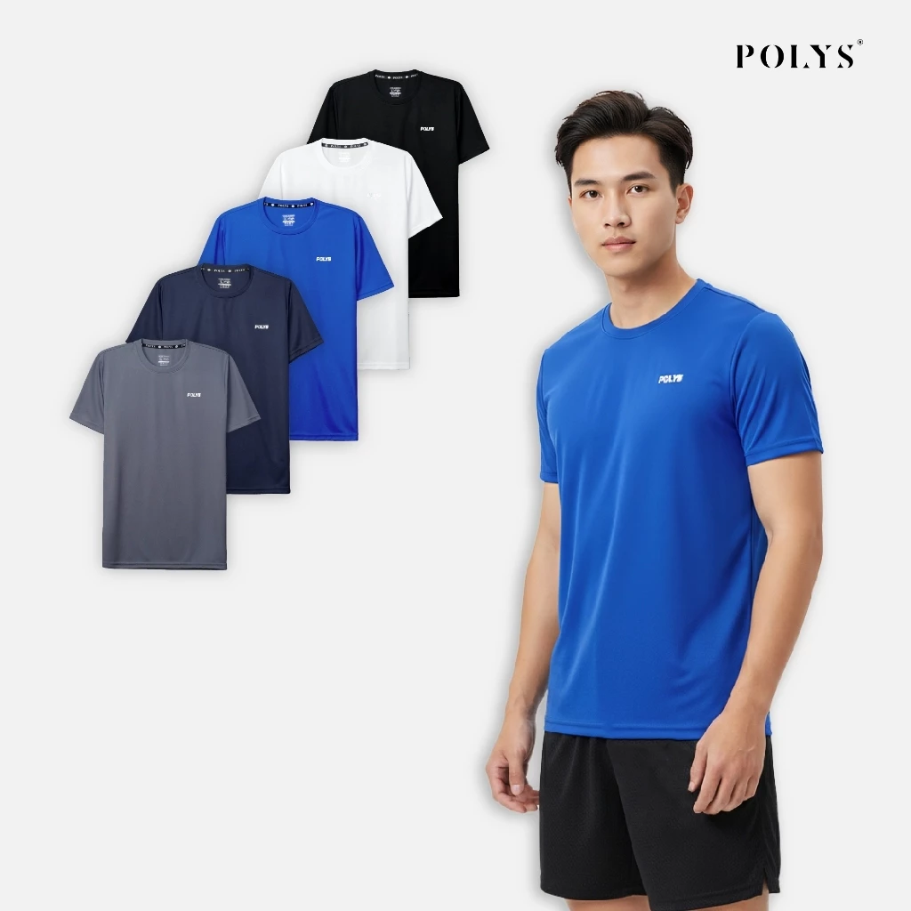 SALE HÈ Áo thun thể thao POLYS, vải thun thoáng khí giãn 4 chiều. Áo thun thể thao DRIFIT