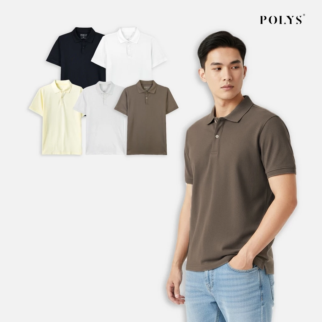 SALE HÈ Áo Thun Polo Nam Cổ Bẻ Thun Cá Sấu 4 Chiều Xuất Xịn. Áo Thun Polo Nam TC BASIC