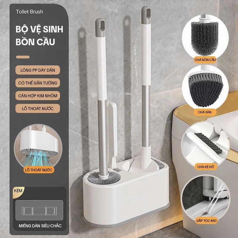 Cây Chà Bồn Cầu KITIMOP TL05, Chổi Cọ Bồn Cầu, Cọ Bồn Cầu Nhà Vệ Sinh