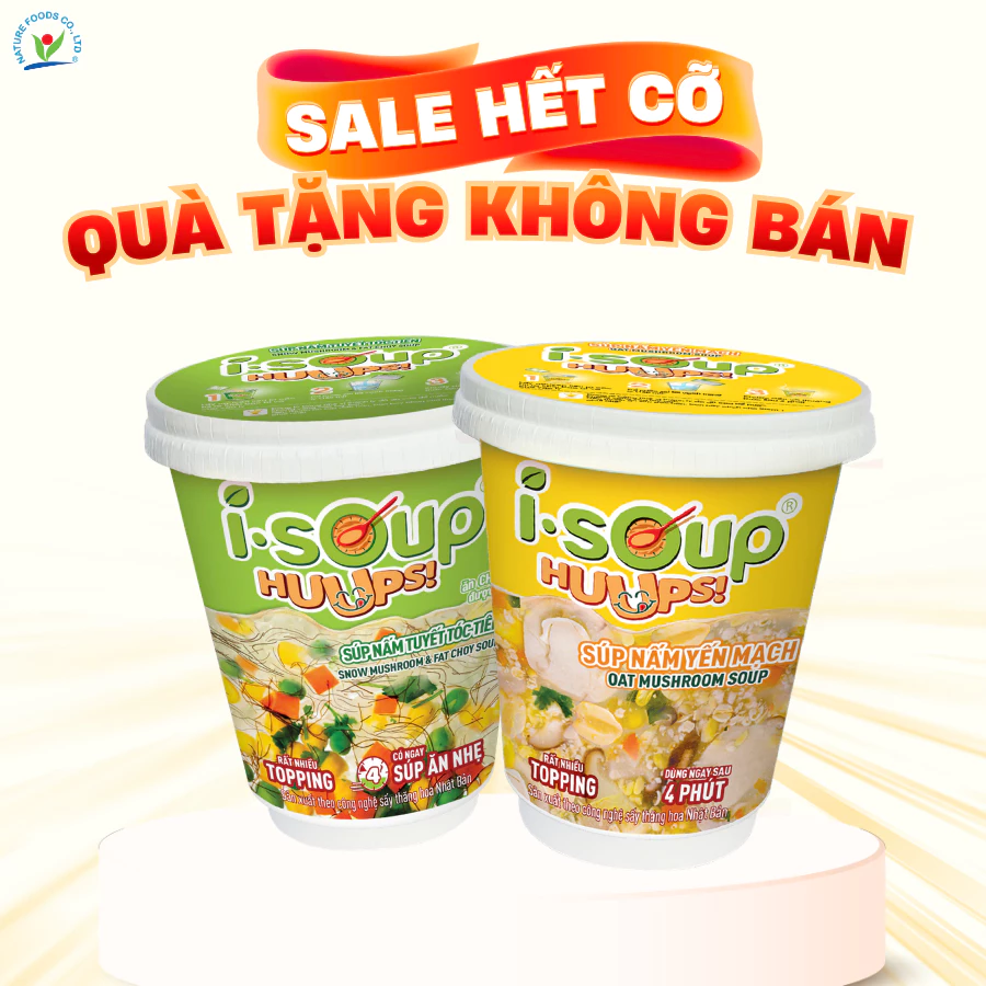 [QUÀ TẶNG KHÔNG BÁN] COMBO 2 LY SÚP CHAY VỊ BẤT KÌ HUUPS!