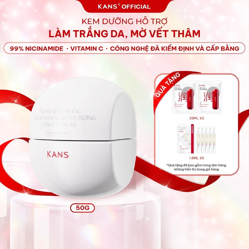 [DIỆP LÊ] Kem dưỡng Neige Blanc Skin-whitening Moisturizing Essence Cream 50g