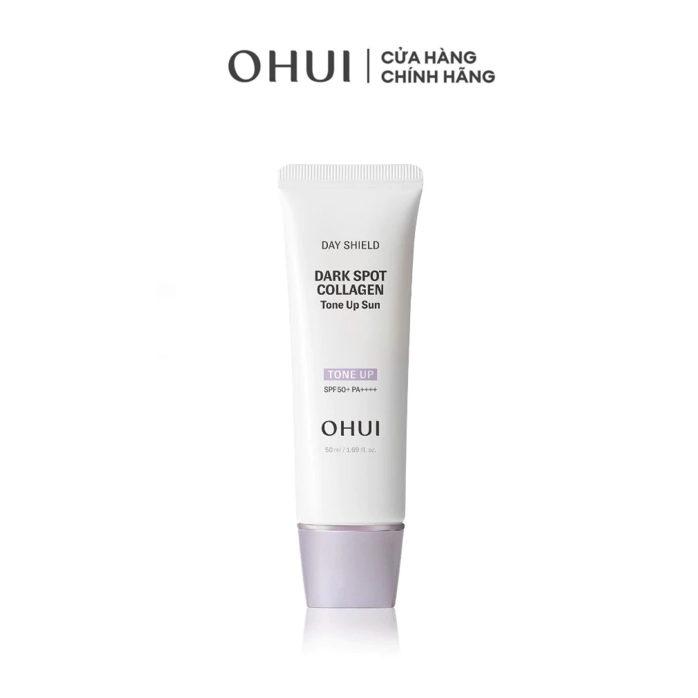 [KOL x OHUI] Kem chống nắng nâng tông che đốm thâm bổ sung Collagen Shield Dark Spot Collagen Tone Up Sun SPF50+ PA