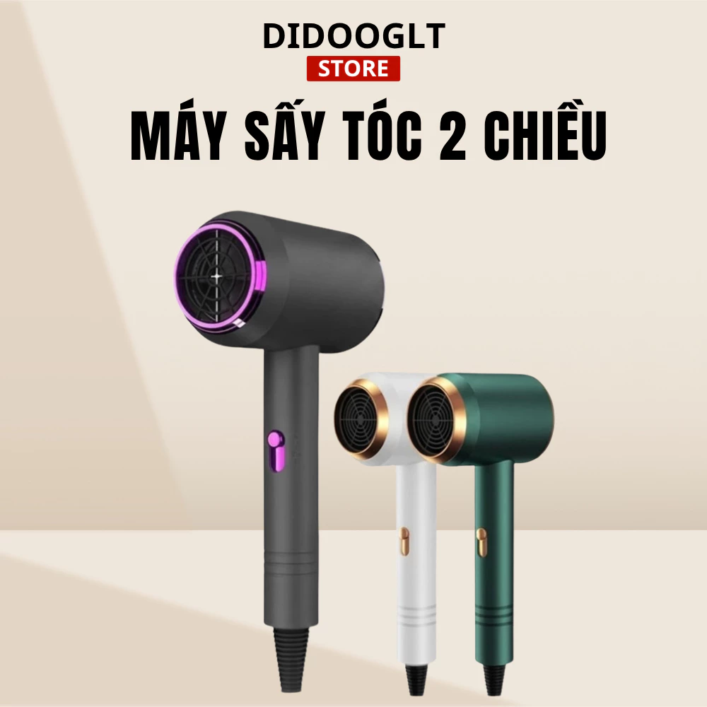 Máy Sấy Tóc 2 Chiều Nóng Lạnh Didooglt Máy Sấy Tóc 2300W Gấp Gọn Có Kèm Mỏ Vịt
