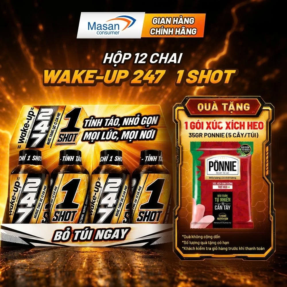 [Chọn loại] Thực phẩm bổ sung - Nước tăng lực Wake-up 247 1 shot x chai x 57ml
