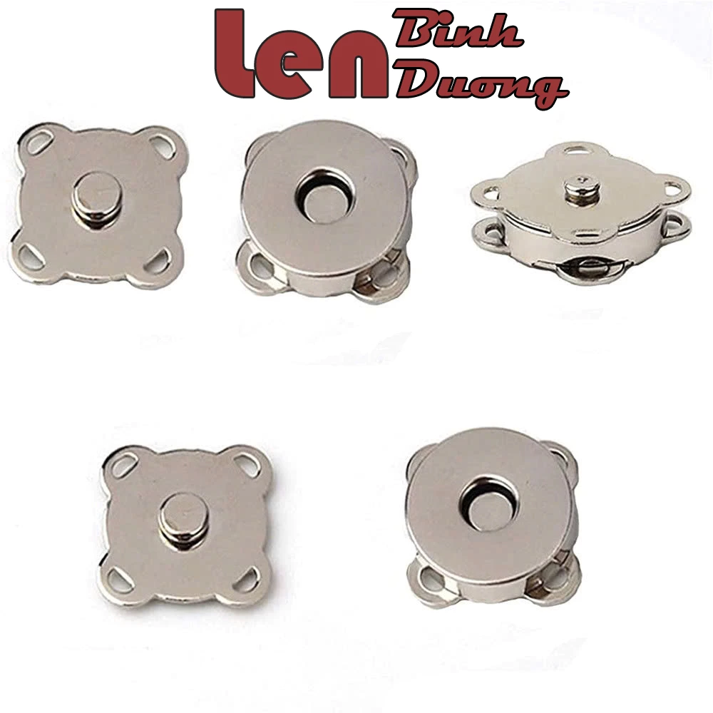 Nút Hít Nam Châm Loại Khâu 14mm – Khóa Túi Handmade