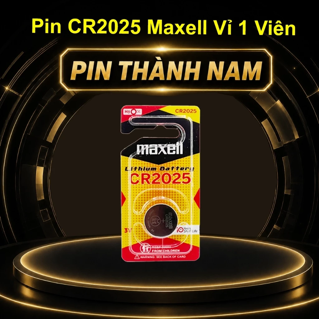 Pin CR2025 Maxell Vỉ 1 Viên Cao Cấp Siêu Bền - Hàng Chính Hãng