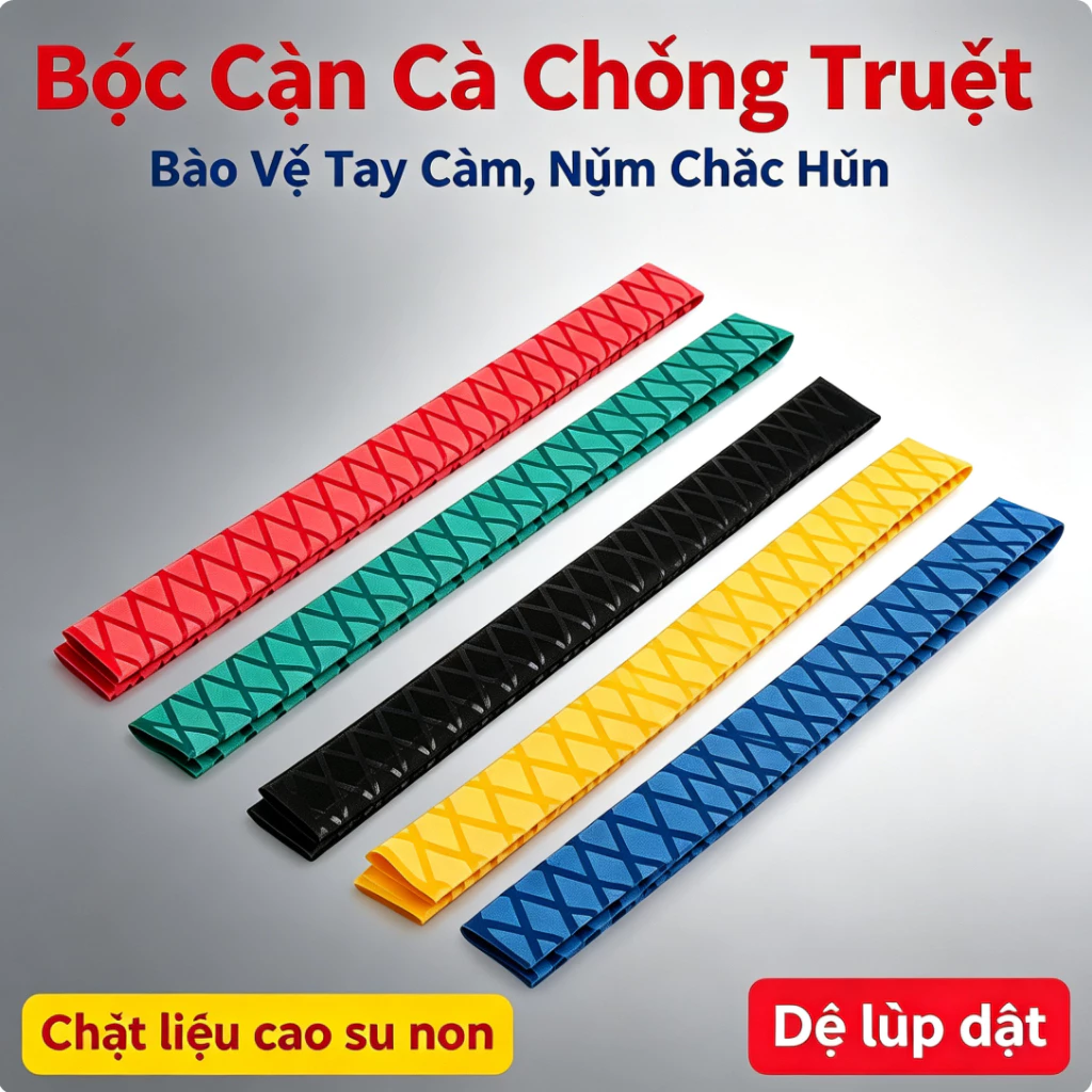 Màng Co Nhiệt cuốn cần câu bọc cần cầm chống Xây Xước, Trơn Trượt-KT 25cm, 28cm, 30cm, 35cm-TOOLIX