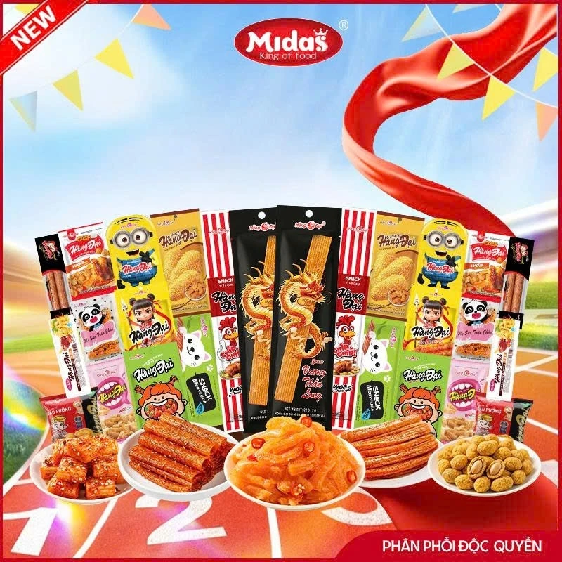 Combo Tá Lả Mix Ăn Vặt Hằng Đại = Đậu Phộng + Khoai Chấm + Ốc Bé + Natra + Mèo Yêu Cá + Gà Quay + Cánh Gà + Snack