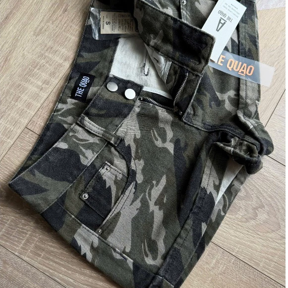 THE QUẠO - Quần Short Nữ Lưng Thấp 2 Nút Phối Túi Nấp Lai Cuốn bẻ Mùa Hè N1706_767