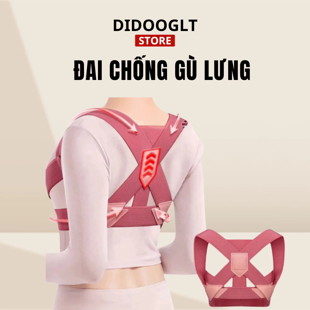 Đai Chống Gù DIDOOGLT Đai Nâng Đỡ Vòng 1 Chỉnh Cột Sống Hiệu Quả - Đai Hỗ Trợ Điều Chỉnh Tư Thế