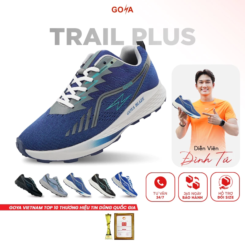 Giày Thể Thao Chạy Trail, Chạy Trekking GOYA TRAIL PLUS - Bền Bỉ, Hạn Chế Trơn Trượt HL2