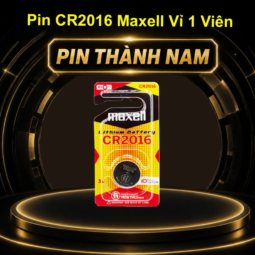 Pin CR2016 Maxell Vỉ 1 Viên Cao Cấp - Hàng Chính Hãng